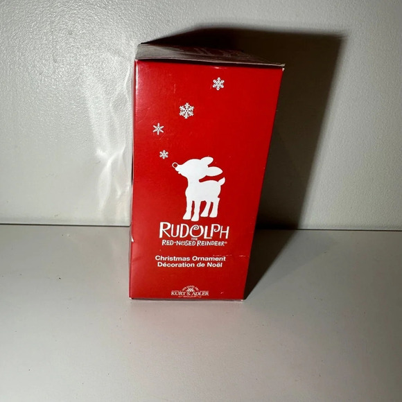 New Rudolf the  Red-Nosed Reindeer ornament by KURT' ADLER - Picture 2 of 4